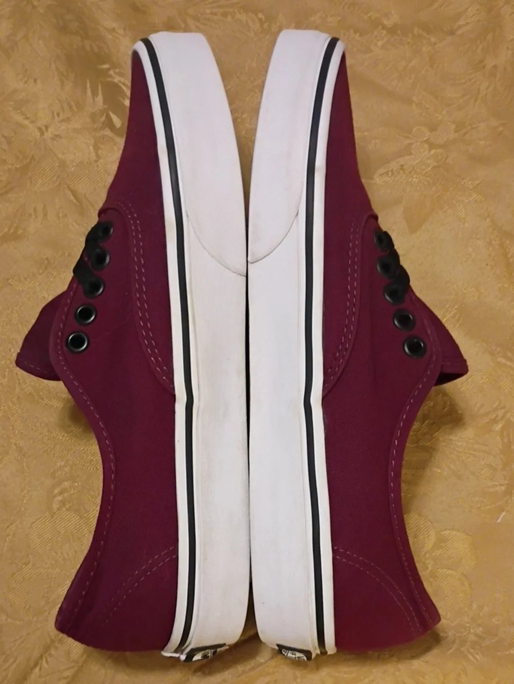 VANS  Plum Canvas Low-Top Sneakers Men's 7.5 Women's 9.0